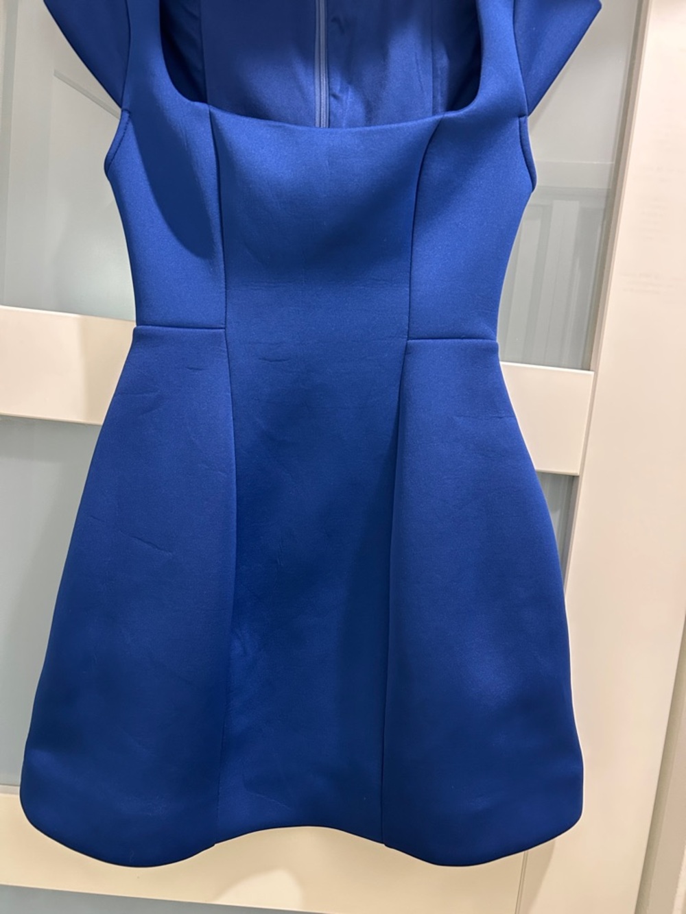 Classic Fit & Flare Blue Dress